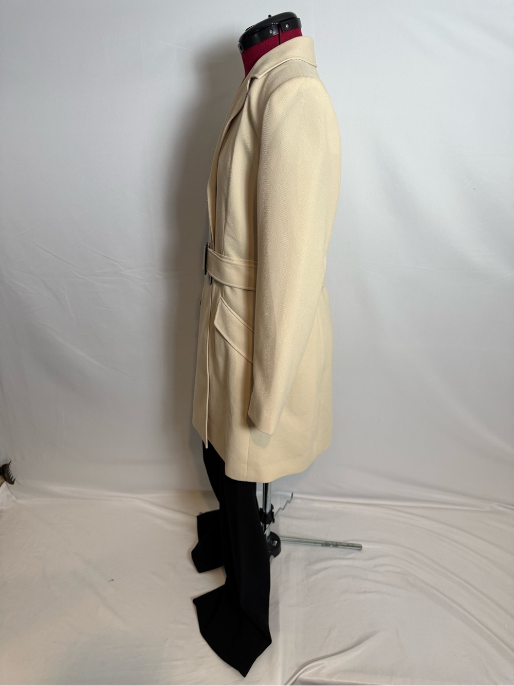 Le Suit Pantsuit Women's Size 8 Cream & Black 2-Piece Set Blazer & Pants - Picture 6 of 16